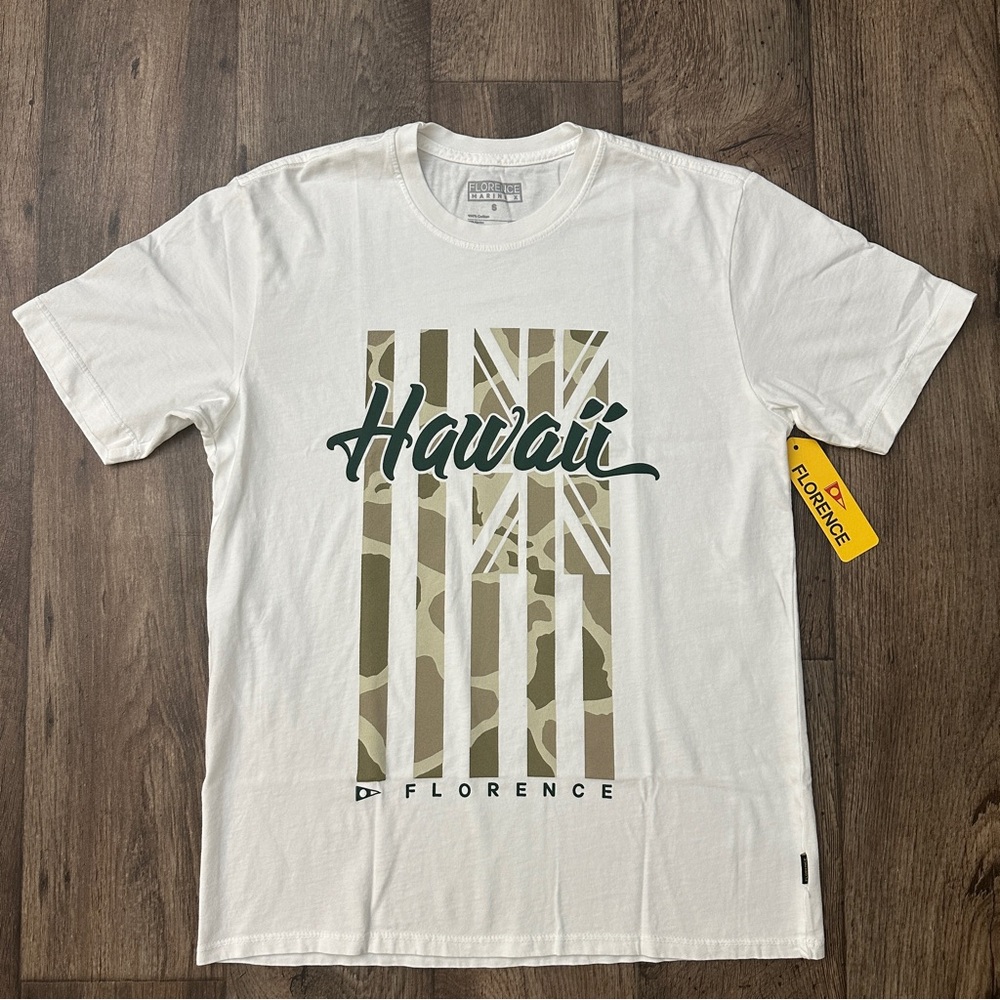 Florence Marine X 100% Cotton Pro Hawaii T-shirt Men’s Size S White